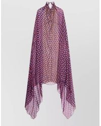 Dries Van Noten - Ankle Length Cape Style Halter Neck Dress - Lyst