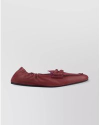 Miu Miu - Loafers With Elasticated Trim And Flat Sole - Lyst