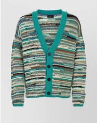 Alanui - Embroidered Cotton Blend Cardigan - Lyst