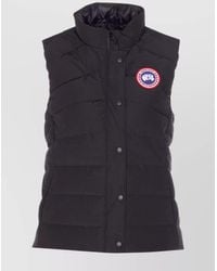 Canada Goose - High Neck Sleeveless Padded Vest With Pockets - Lyst