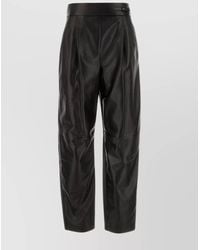 Giorgio Armani - Leather Trousers With Pockets And Belt Loops - Lyst