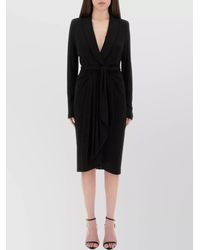Tom Ford - Wrap Dress With Deep V-Neckline - Lyst