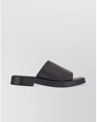 Ferragamo - Leather Crossover Strap Flat Sandals - Lyst