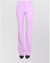Patou - Virgin Wool Flared Trousers - Lyst