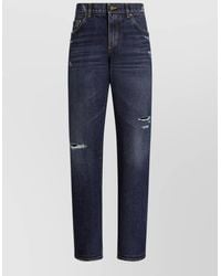 Dolce & Gabbana - Cotton Loose-Fit Straight-Leg Jeans - Lyst