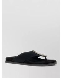 Dolce & Gabbana - Slide Sandals Open Toe Flat Sole Strap - Lyst