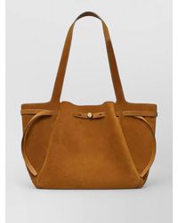 Tory Burch - Large Romy Suede Tote Bag - Lyst