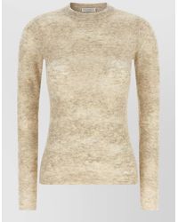 Brunello Cucinelli - Flower Lace Knit Silk Alpaca Sweater - Lyst