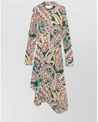 Etro - Paisley Print Midi Dress - Lyst