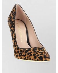 Stuart Weitzman - Leather Leopard-Print Pumps - Lyst