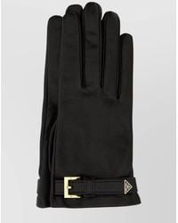 Prada - Leather Gloves - Lyst