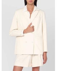 A.P.C. - Cotton Double Breasted Jacket - Lyst