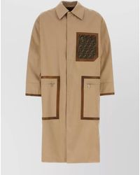Fendi - Cotton Reversible Trench Coat - Lyst