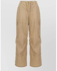 DUNST - Cotton Blend Cargo Pants Wide Leg - Lyst