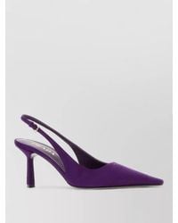 Prada - Suede Slingback Pumps Pointed Toe Stiletto - Lyst