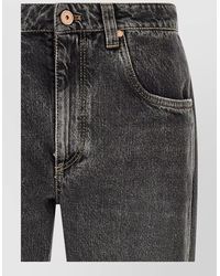 Brunello Cucinelli - Cropped Straight-Leg Denim Jeans - Lyst