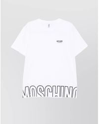 Moschino - Cotton Crew Neck Short-Sleeve T-Shirt - Lyst