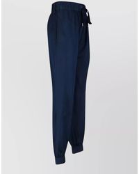 Sa Su Phi - Straight Pants Elastic Cuffs Waistband Side Pockets - Lyst
