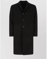 Prada - Cashmere Blend Single Breasted Coat - Lyst
