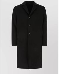 Prada - Coat Wool Blend Back Vent - Lyst