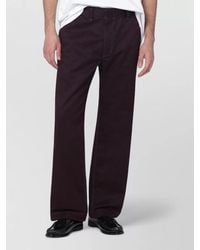 Needles - Cotton Blend Straight-Leg Trousers - Lyst