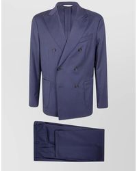 Boglioli - Double Breasted Suit Peak Lapels Buttoned Cuffs - Lyst