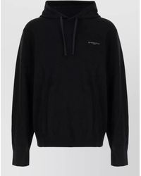 Givenchy - Wool Cashmere Hooded Sweatshirt Drawstring Hood - Lyst