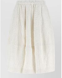 Comme des Garçons - Cotton Macramé Flared Midi Skirt - Lyst
