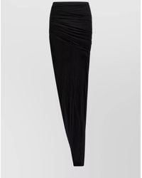 Rick Owens - Cotton Soft Edfu Draped Wrap Maxi Skirt - Lyst