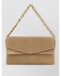 Gucci - Suede Large Shoulder Bag Chain Strap - Lyst