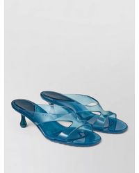 Jimmy Choo - Jelly Mules Crossover Straps Kitten Heel - Lyst