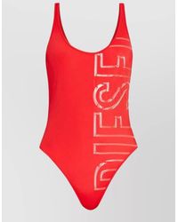 DIESEL - One Piece Swimsuit Plunge Neckline U Back - Lyst