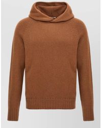 Ma'ry'ya - Wool Silk Cashmere Hooded Sweater - Lyst