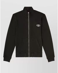 DIESEL - Zip Jacket Front Pockets Ribbed Cuffs Hem - Lyst