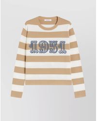 Max Mara - Striped Wool Boxy Jumper - Lyst