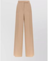 Max Mara - Virgin Wool High-Rise Wide-Leg Trousers - Lyst