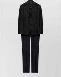 Prada - Tailored Suit Notch Lapel Chest Pocket - Lyst