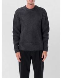 A.P.C. - Crew Neck Long Sleeve Knit Sweater Ron - Lyst
