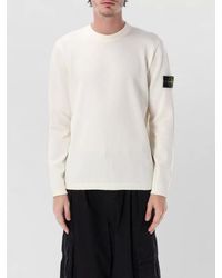 Stone Island - Cotton Micro-Knit Crew-Neck Relaxed-Fit Jumper - Lyst