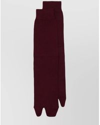 Maison Margiela - Tabi Knee-High Socks Featuring Ribbed Detailing - Lyst