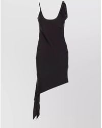 Courreges - Asymmetric Sleeveless Mini Dress - Lyst