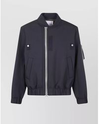 Sacai - Wool Blend Bomber Jacket - Lyst