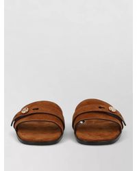 Tory Burch - Suede Flat Sandal Open Toe Design - Lyst