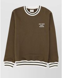 Drole de Monsieur - Long Sleeve Crew Neck Logo Top - Lyst