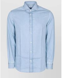 Brunello Cucinelli - Cotton Denim Regular-Fit Shirt - Lyst