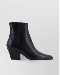 Paris Texas - Block Heel Ankle Boots With Pointed Toe - Lyst
