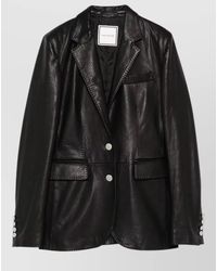 Tagliatore - Solid Notched Lapel Blazer - Lyst
