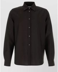 Jil Sander - Wool Blend Shirt Long Sleeves Button Cuffs - Lyst
