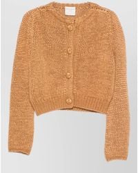 forte_forte - Cashmere Blend Knit Cardigan Round Neck - Lyst