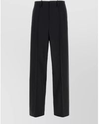 Marni - Wool Blend Pants Front Pleats Wide Leg - Lyst